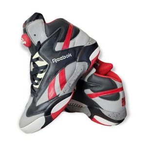 Reebok Shaq Attaq 1 Retro Brick City Red Black Grey White Mens Shoes Size 12